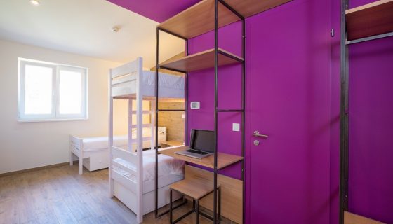 Hostel Link - Triple Room with Bunk Beds 16 m² Sea View