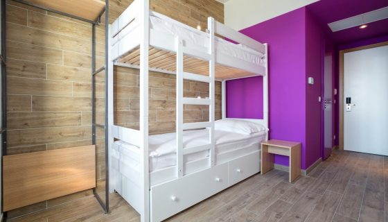 Hostel Link - Twin Room with Bunk Beds - Sea View
